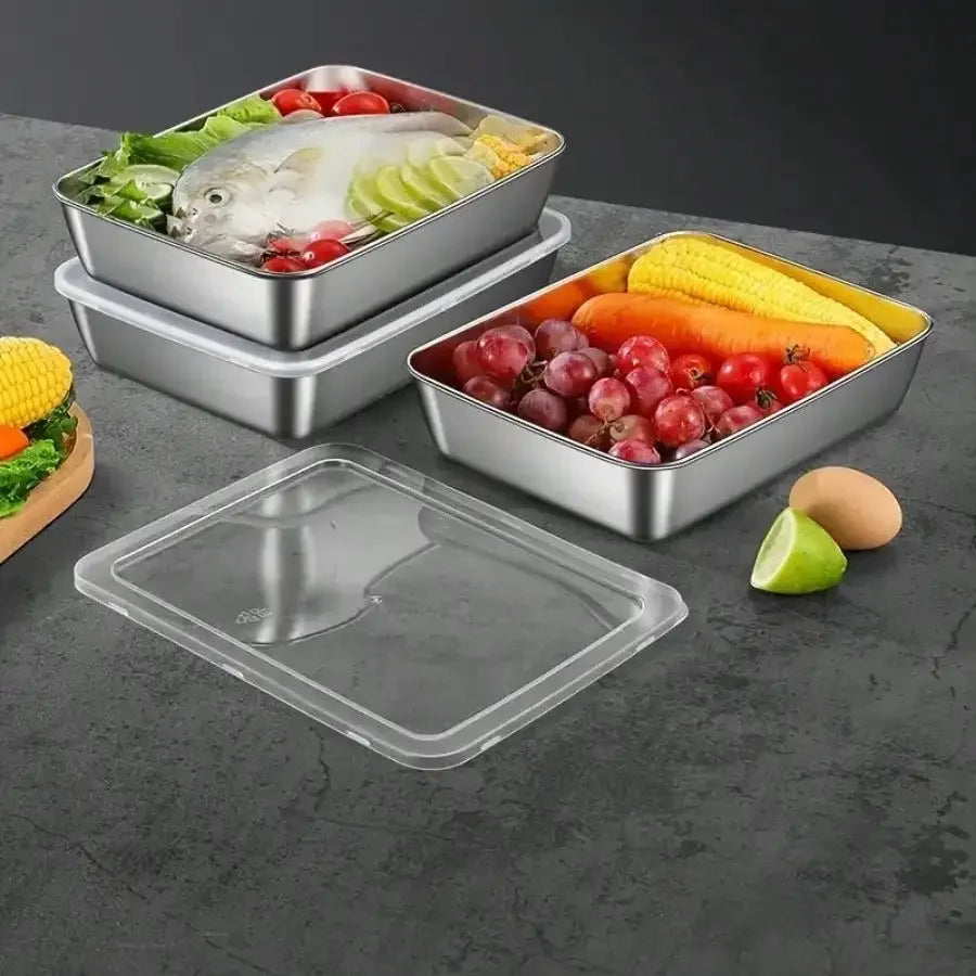 Reusable Leak Proof Stainless Steel Food Storage Containers