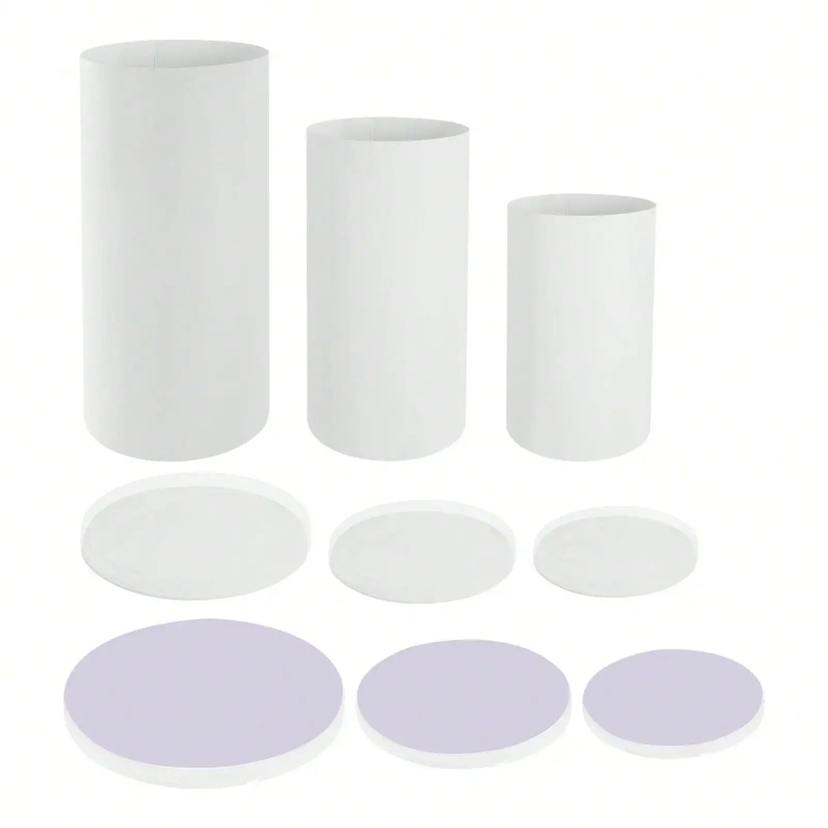 Cylinder Pedestal Display Stands Plinth Pillars For Wedding Decor