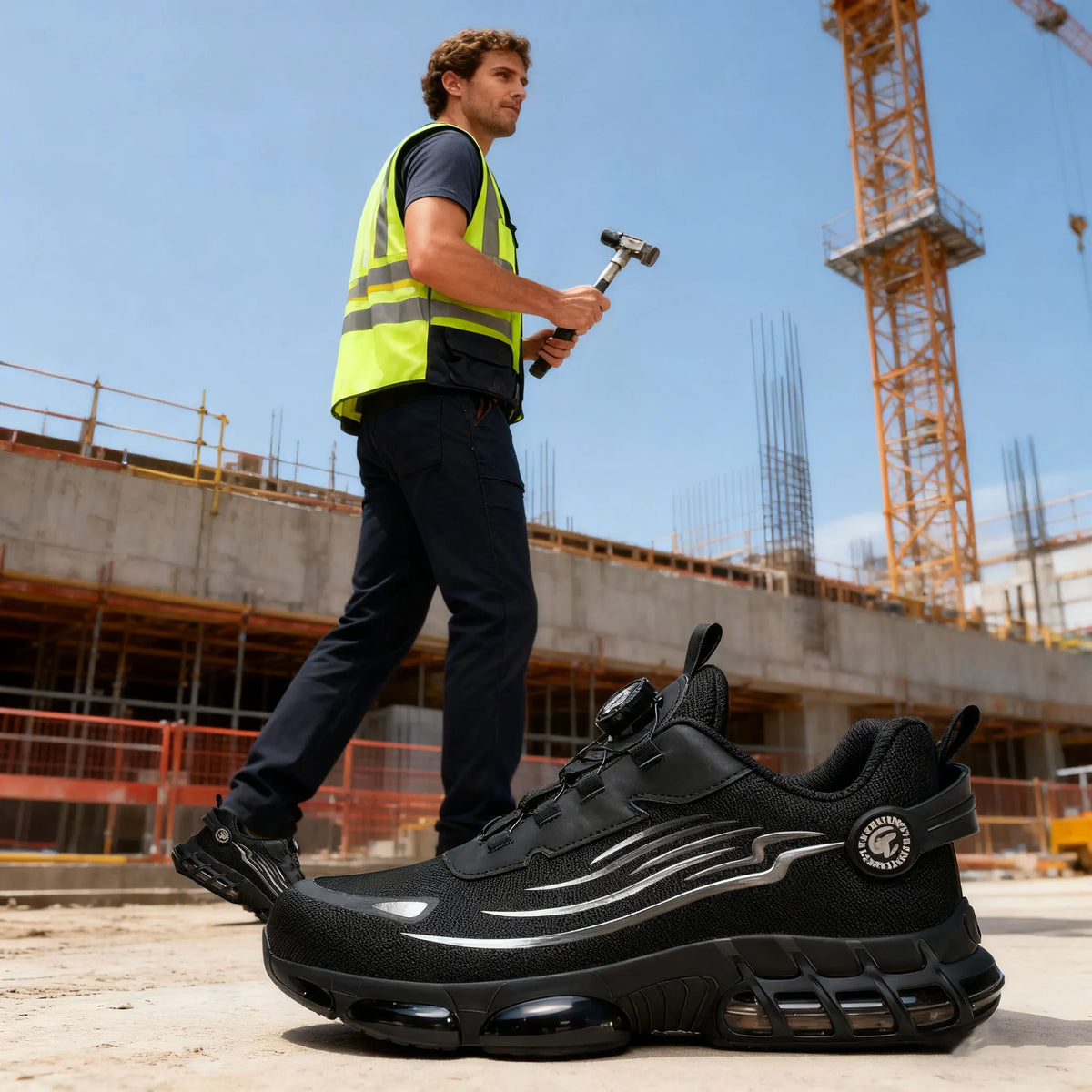 Puncture Resistant Breathable Safety Work Shoes For Men Women