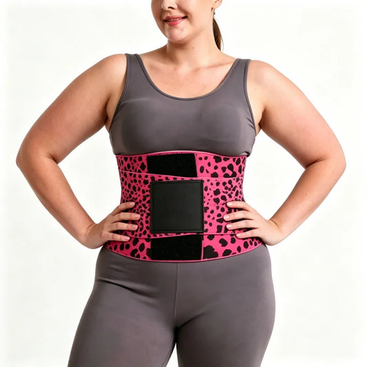 Womens Triple Wrap Waist Cincher With Adjustable Velcro Belt