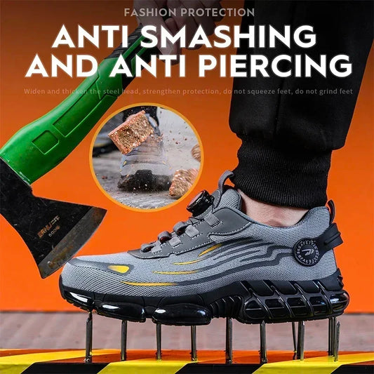 Puncture Resistant Breathable Safety Work Shoes For Men Women