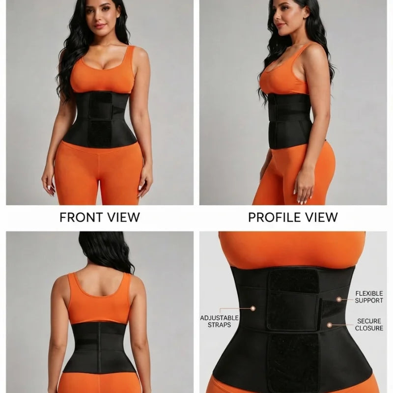 Women Adjustable Waist Support Belt Soft Comfort Posture Correction
