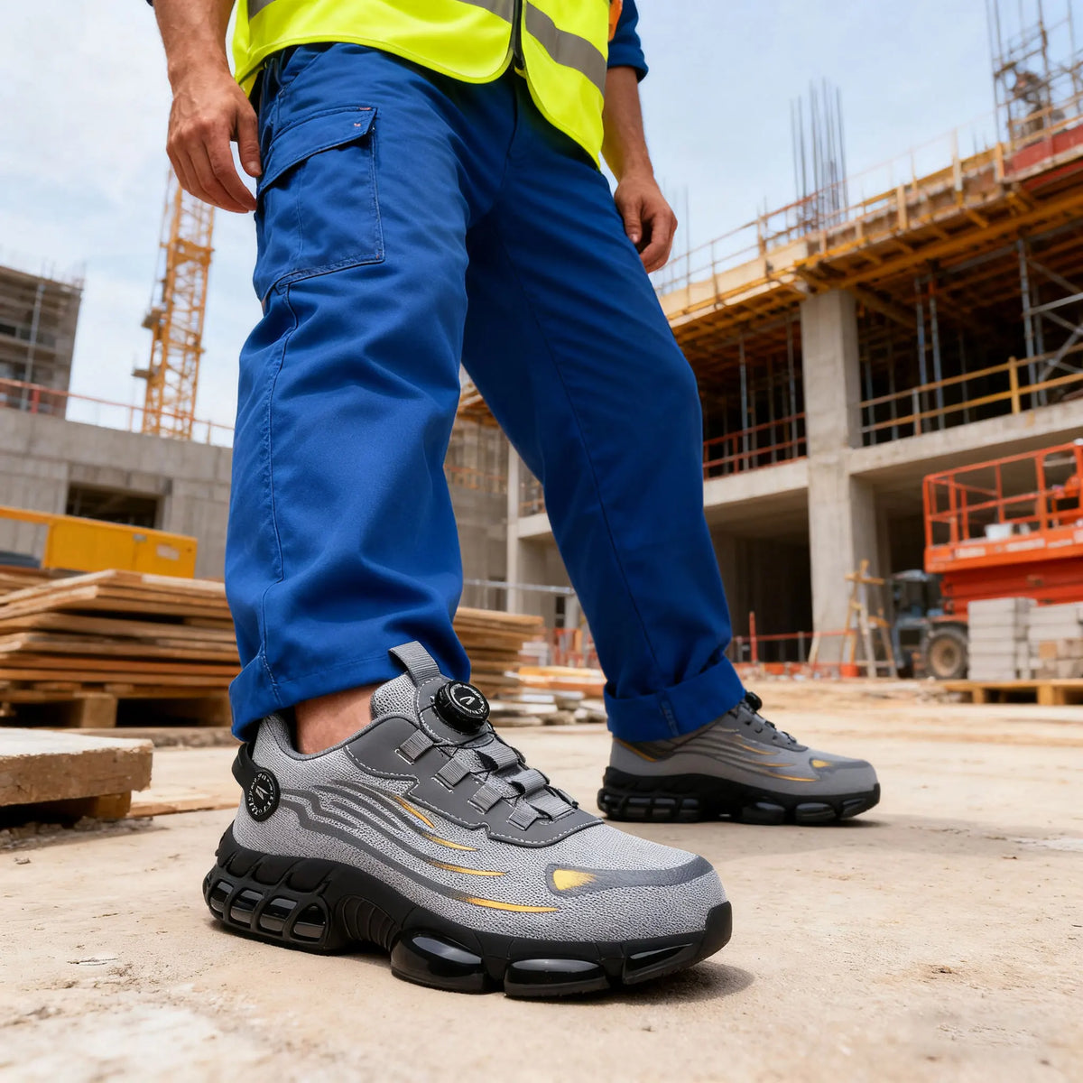 Puncture Resistant Breathable Safety Work Shoes For Men Women