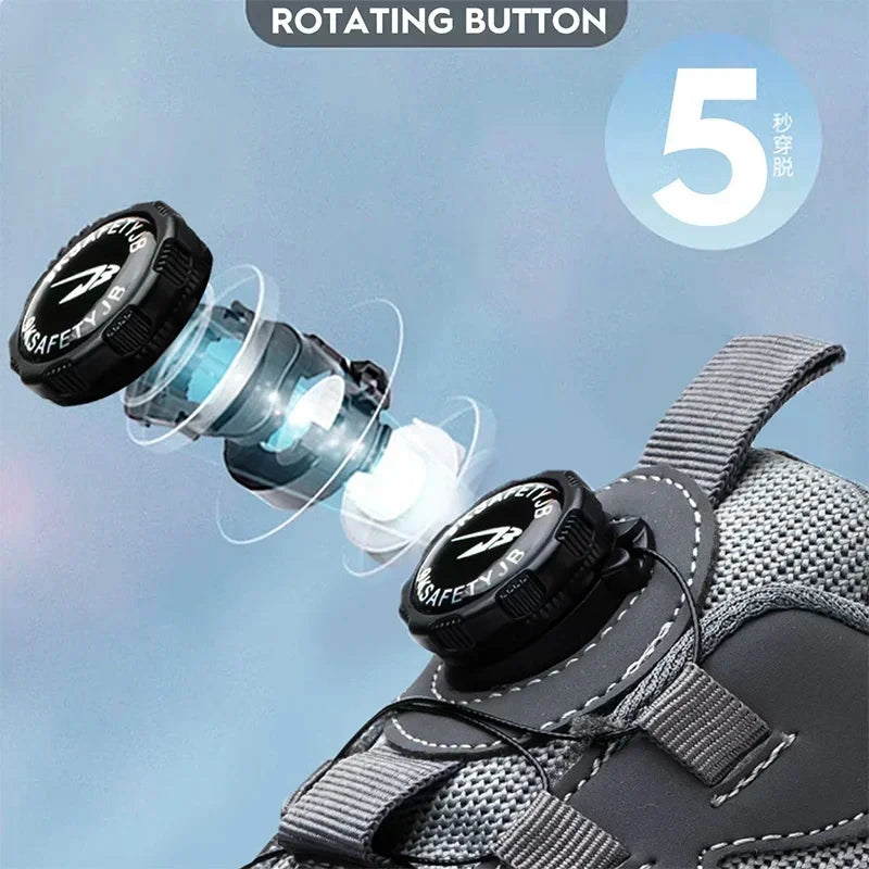 Puncture Resistant Breathable Safety Work Shoes For Men Women