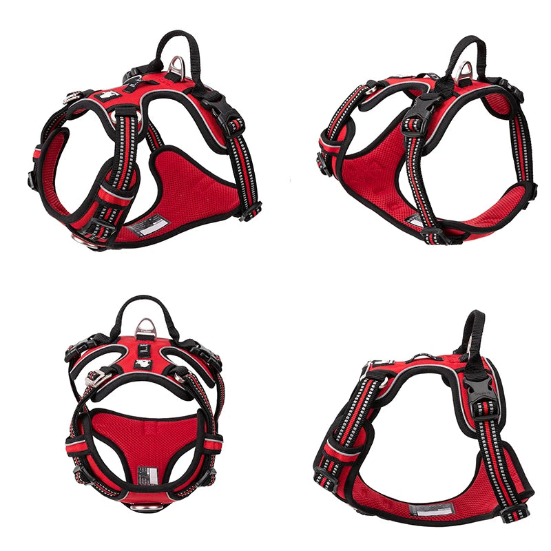 TrueLove Reflective Nylon Adjustable No Pull Dog Harness