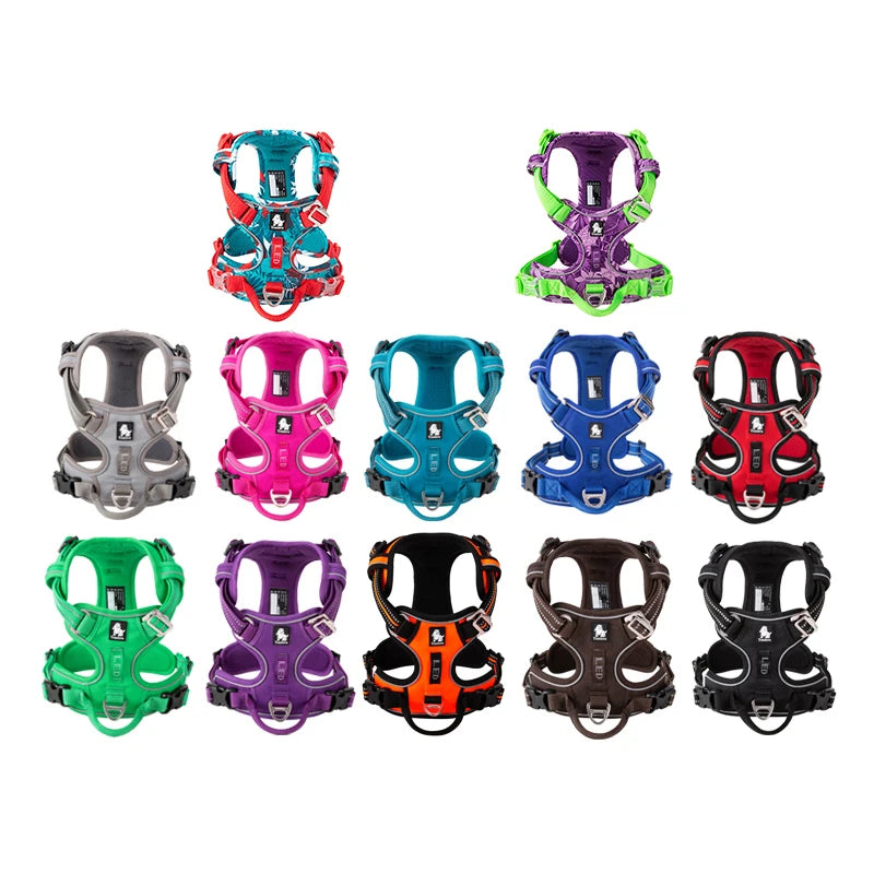 TrueLove Reflective Nylon Adjustable No Pull Dog Harness