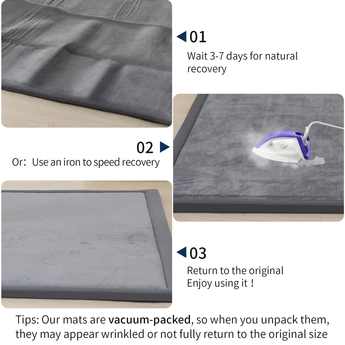 PaPaMat Memory Foam Playpen Mat With Nonslip Suede Backing Floor Rug