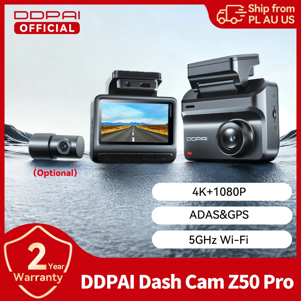 DDPAI Z50 Pro 4K Dash Cam With Integrated GPS Navigation