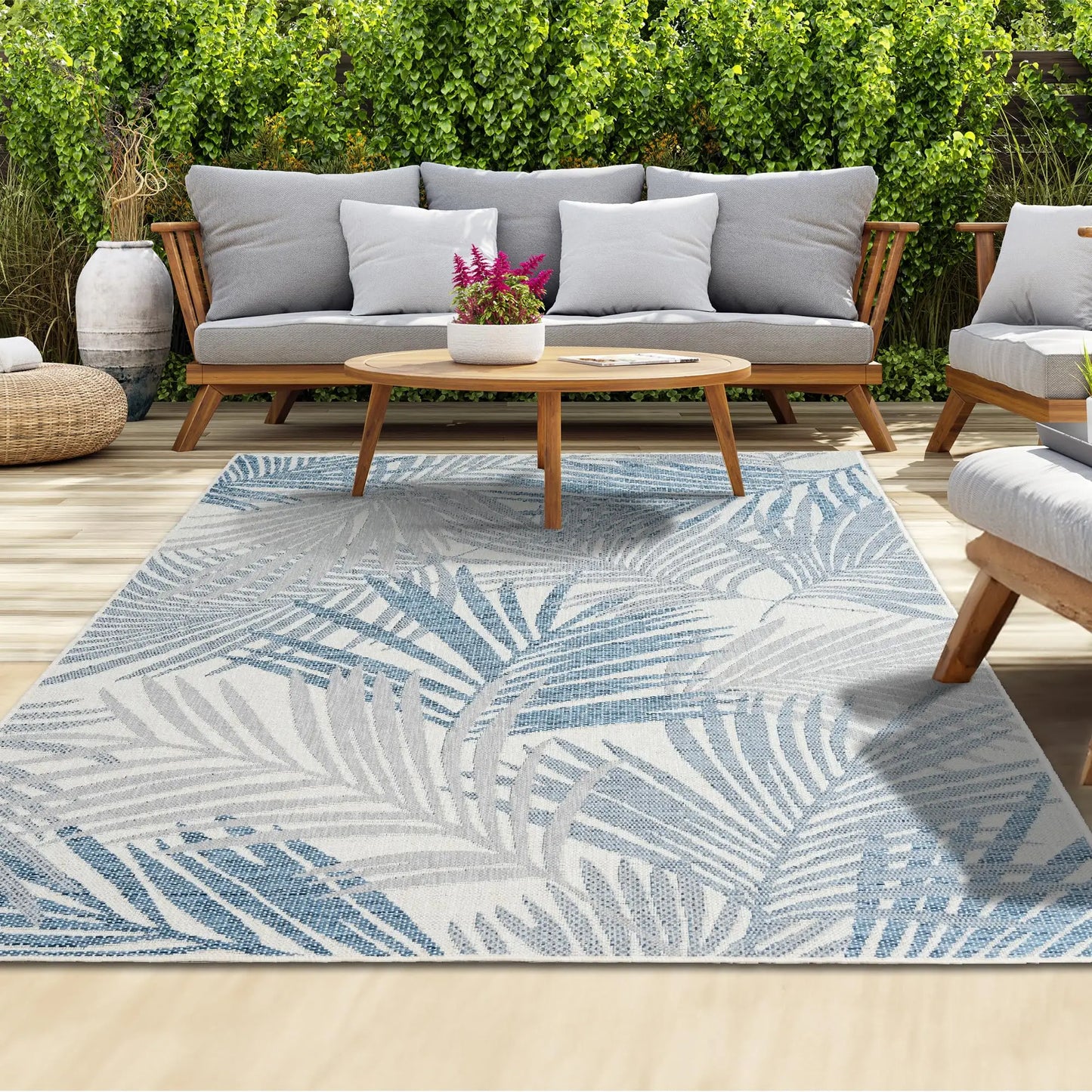 ViKama Modern Non Slip Outdoor Area Rug