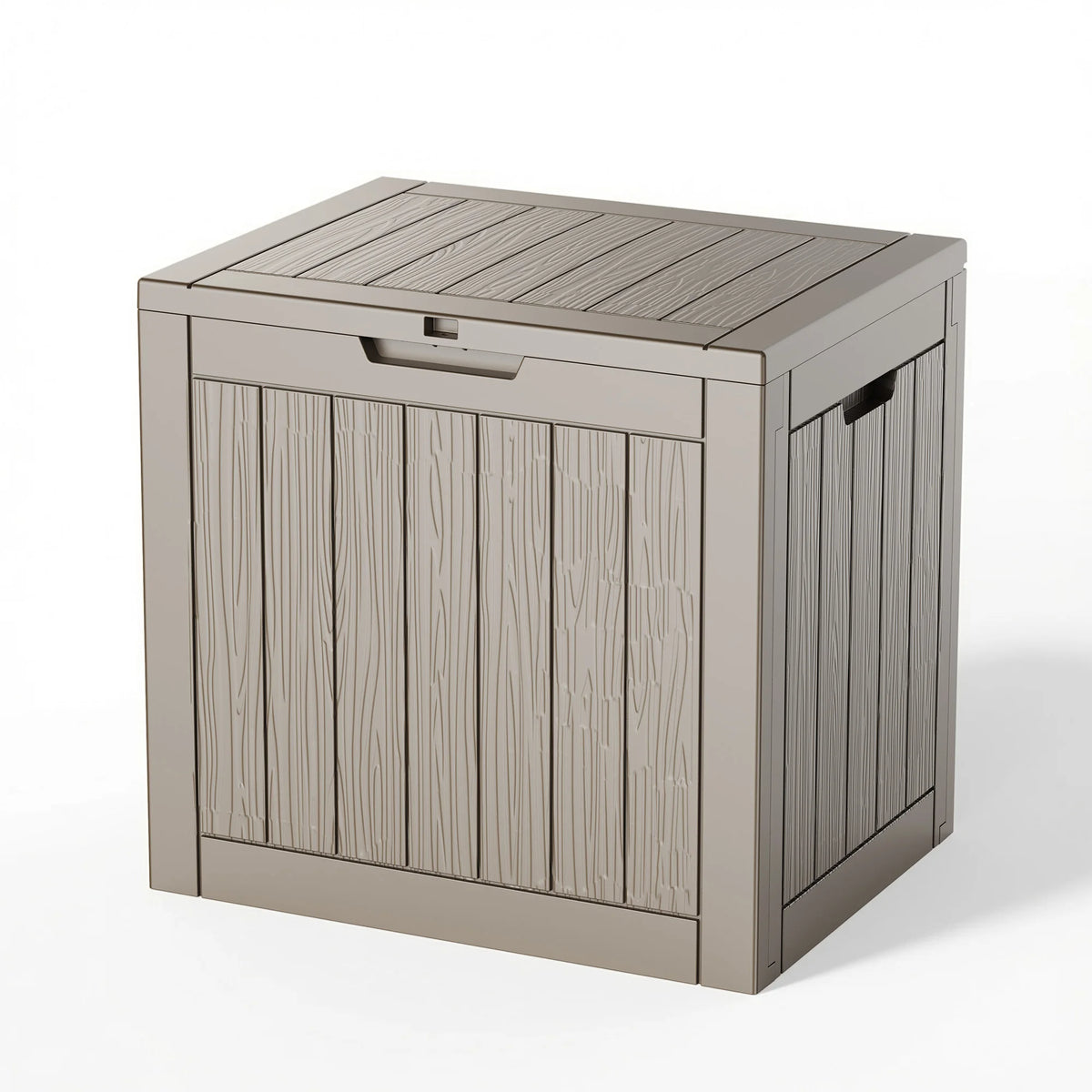 Outdoor Resin Deck Storage Box With Waterproof UV Protection Lock