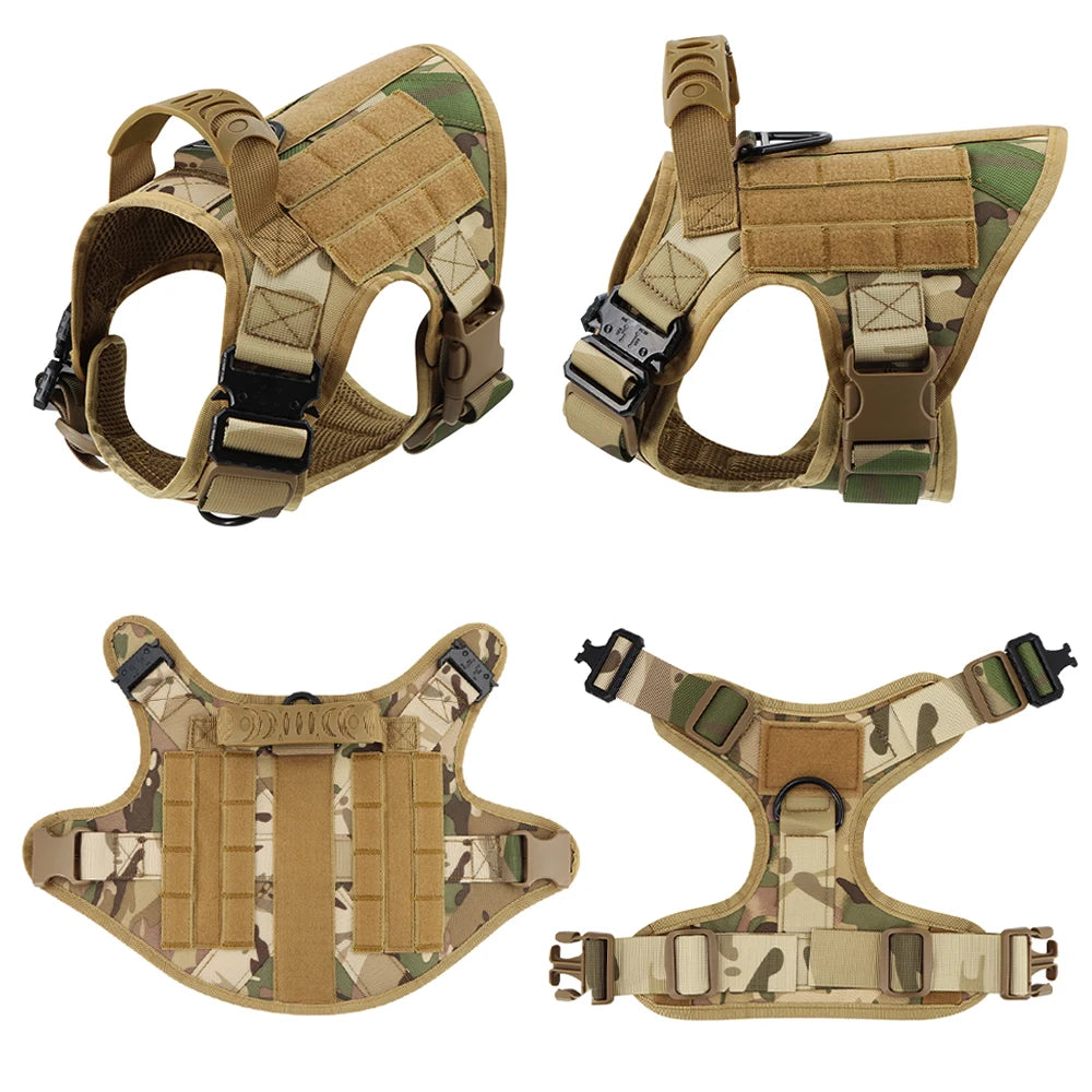 Tactical Dog Harness Leash Set For Large Dogs Malinois