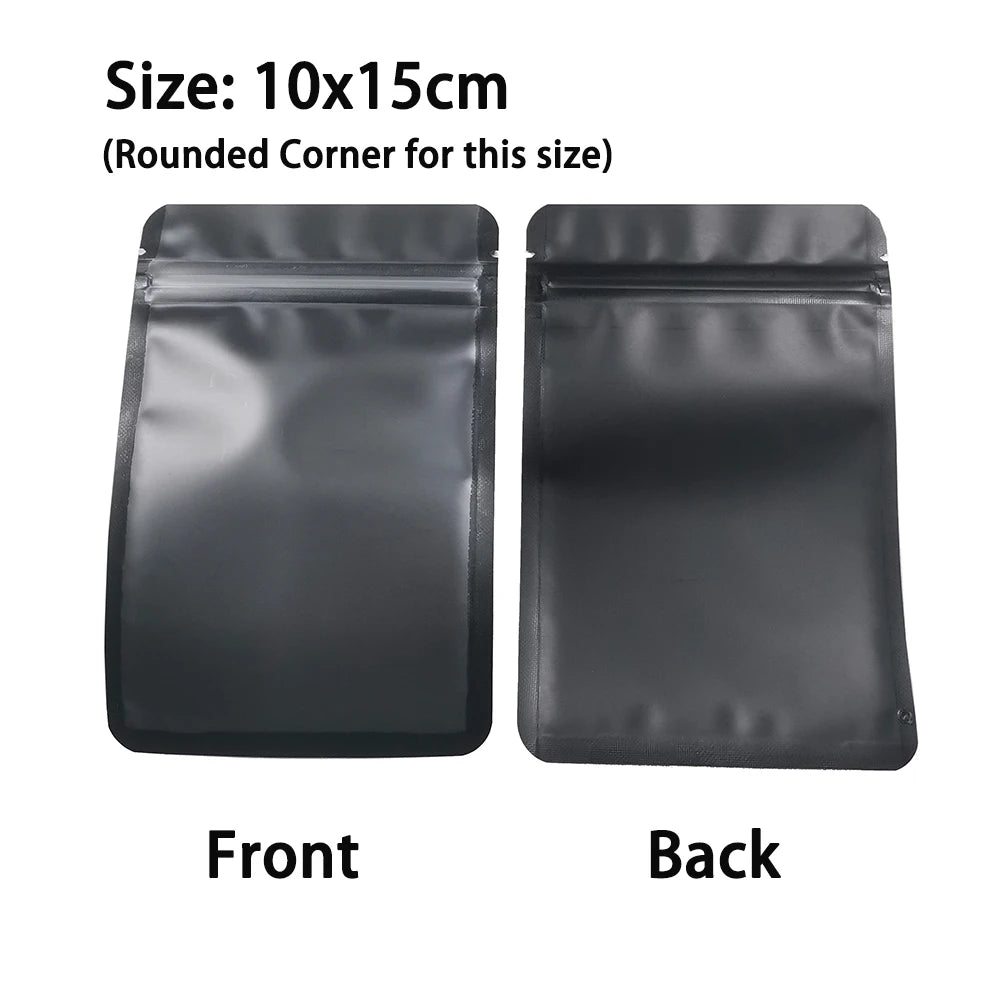 VoluPack Resealable Zip Lock Plastic Pouch With Frosted Window