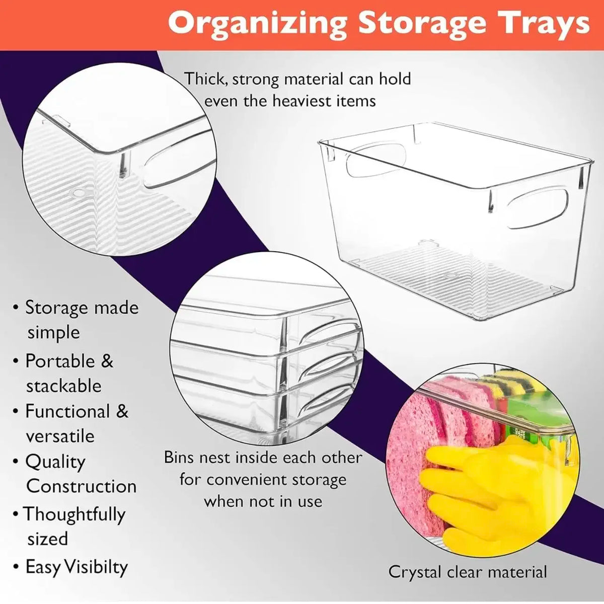 Plastic Storage Containers For Pantry And Kitchen Organization