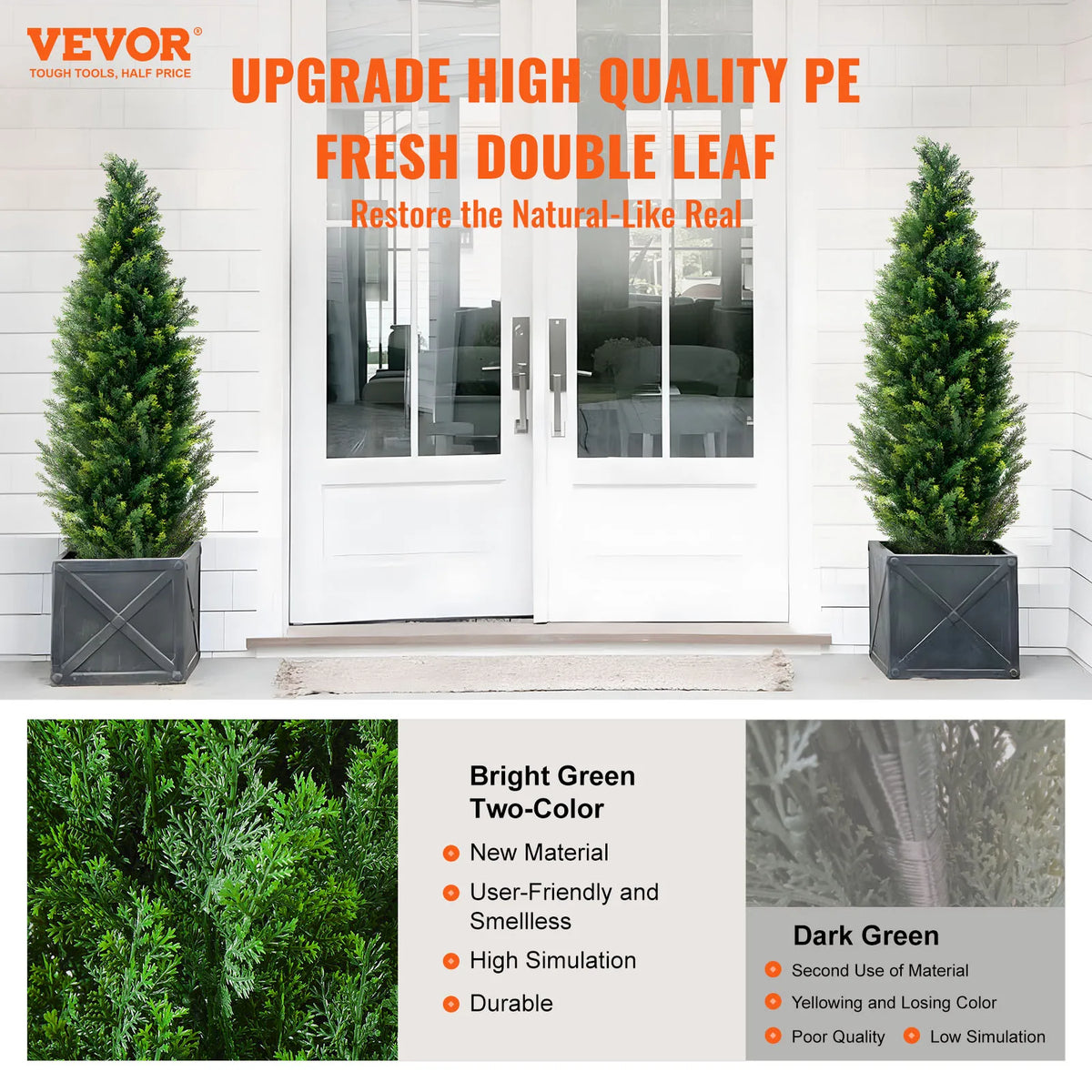 SucceBuy Artificial Topiary Tree Evergreen Garden Decor