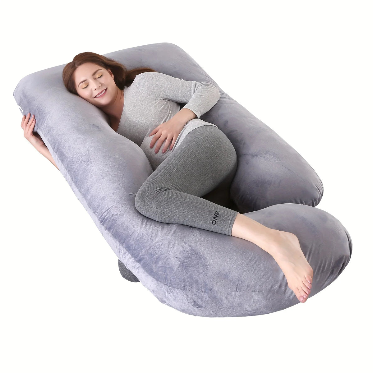 Detachable G-Shaped Maternity Pillow With Lumbar Support For Pregnancy