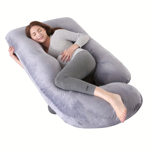 Detachable G-Shaped Maternity Pillow With Lumbar Support For Pregnancy
