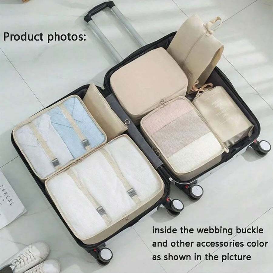 Travel Packing Cubes And Storage Bags For Luggage Organizers