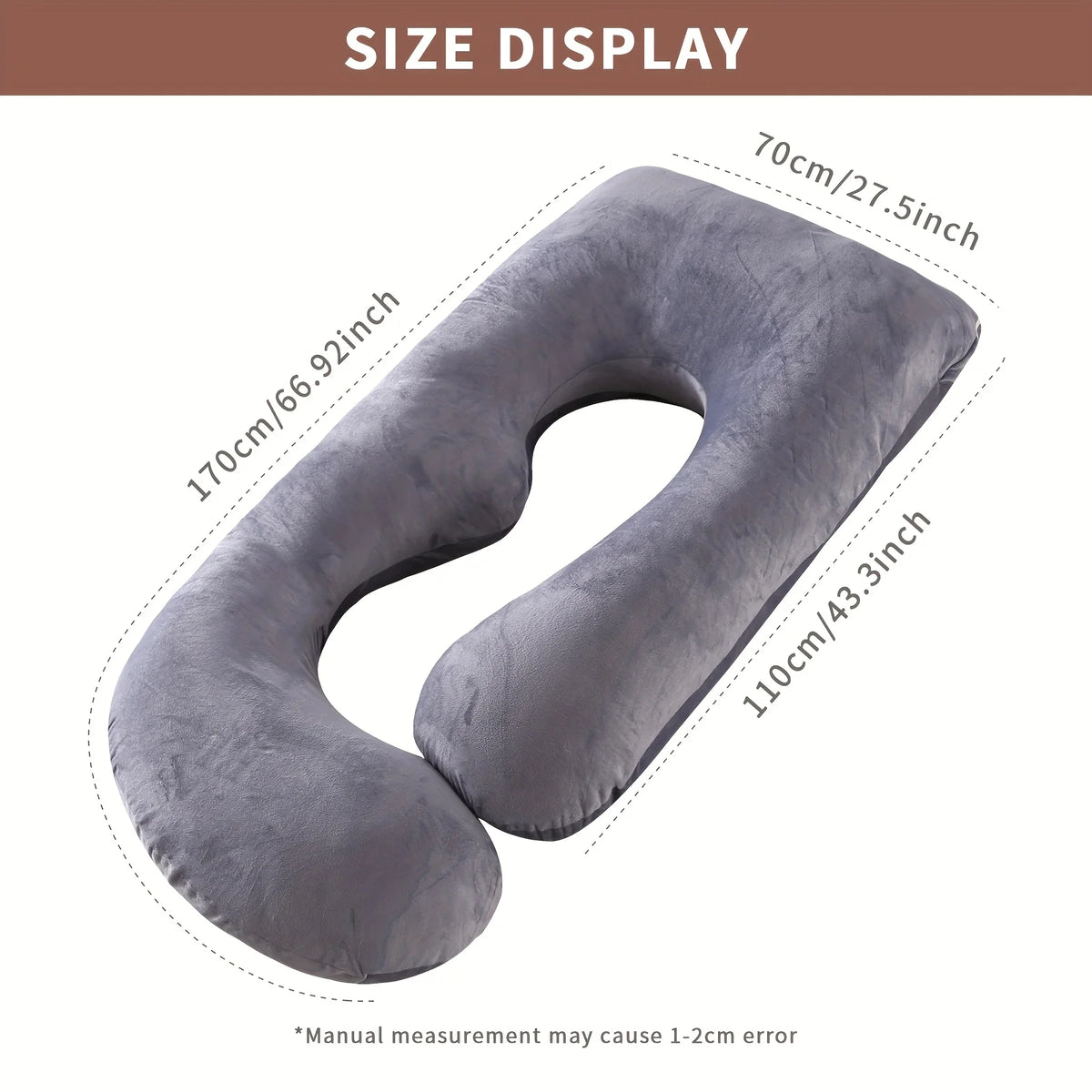 Detachable G-Shaped Maternity Pillow With Lumbar Support For Pregnancy
