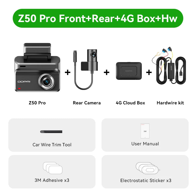 DDPAI Z50 Pro 4K Dash Cam With Integrated GPS Navigation