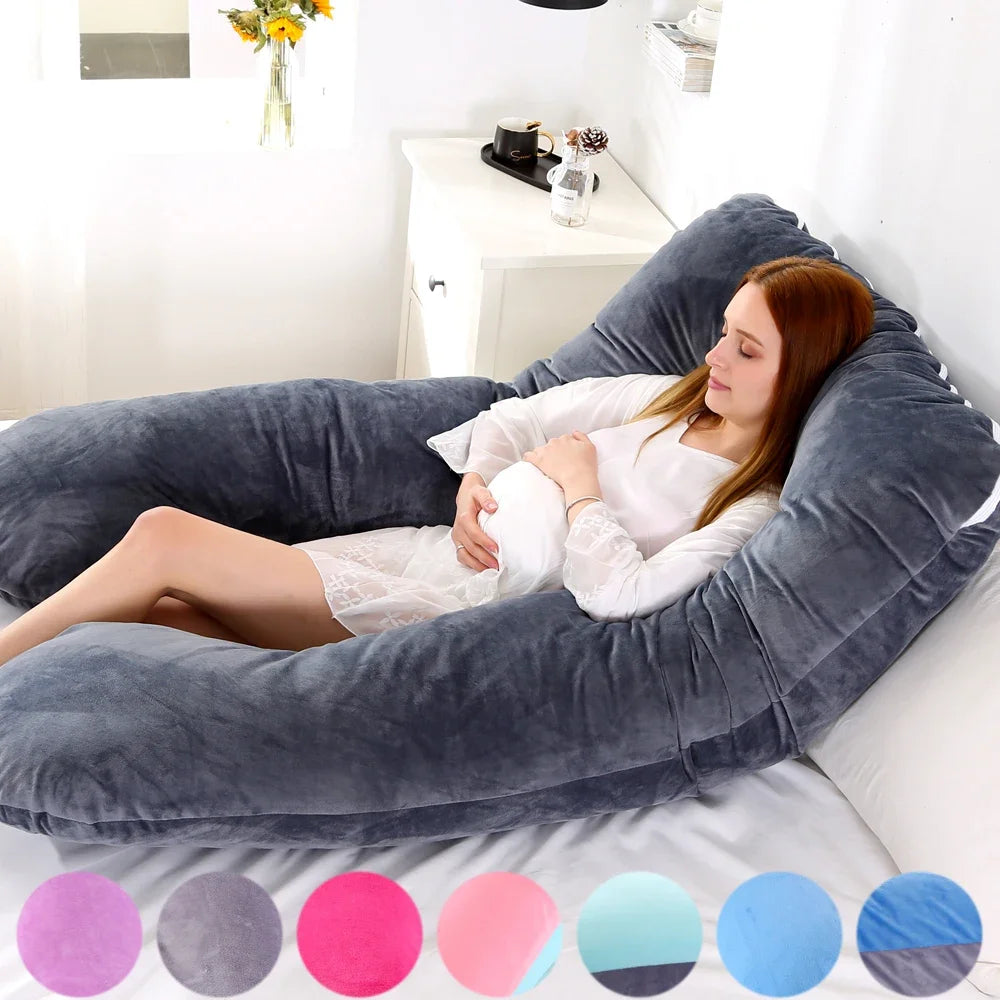 Premium Comfort Full Body Pregnancy Pillow For Maternity Support