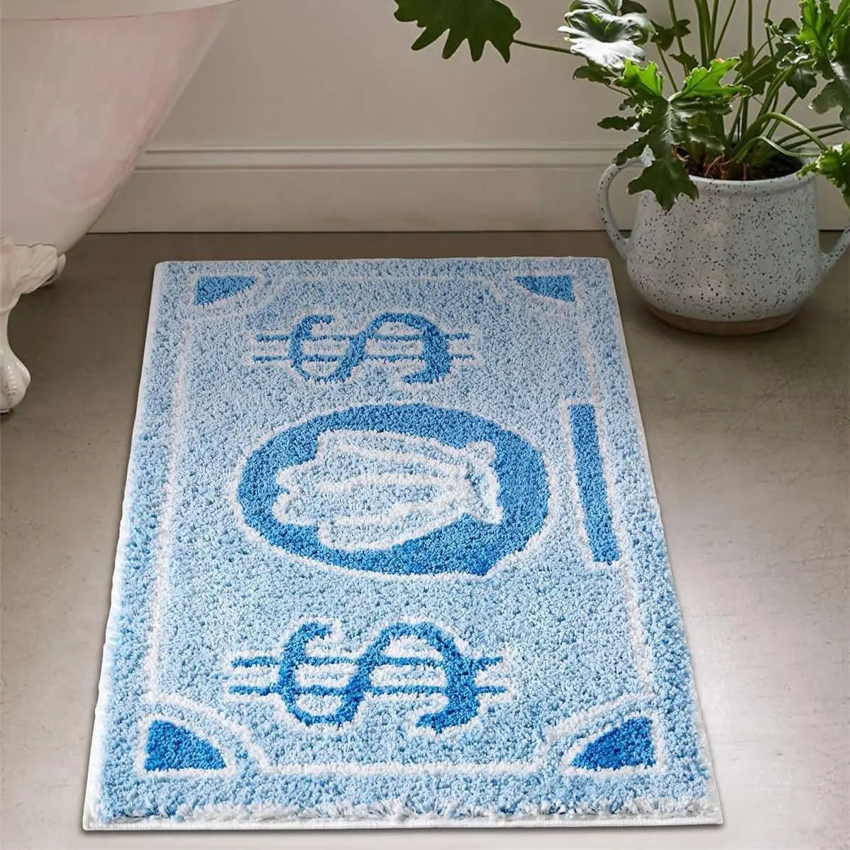 Decorative Polyester Floor Mat for Bedroom Bathroom And Door