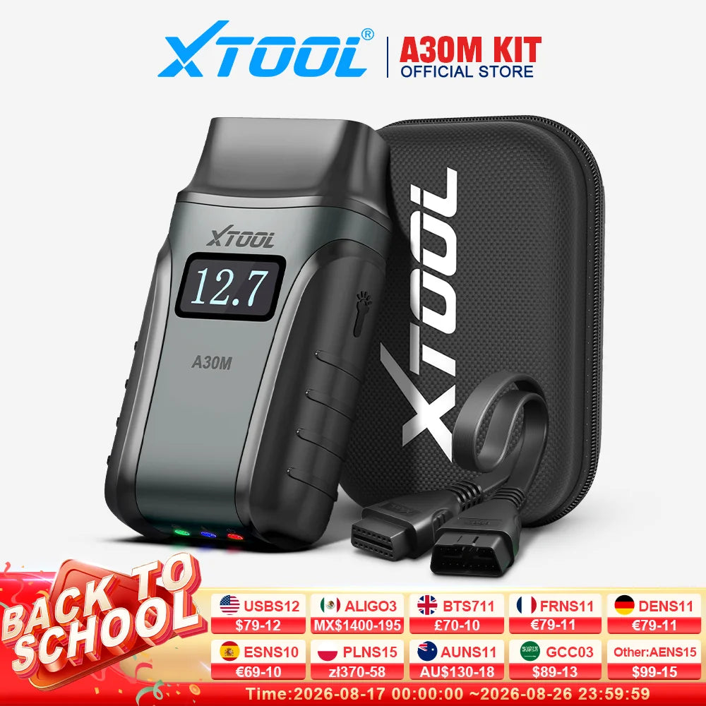 XTOOL Anyscan A30M Bluetooth OBD2 Diagnostic Scanner 26 Service Reset