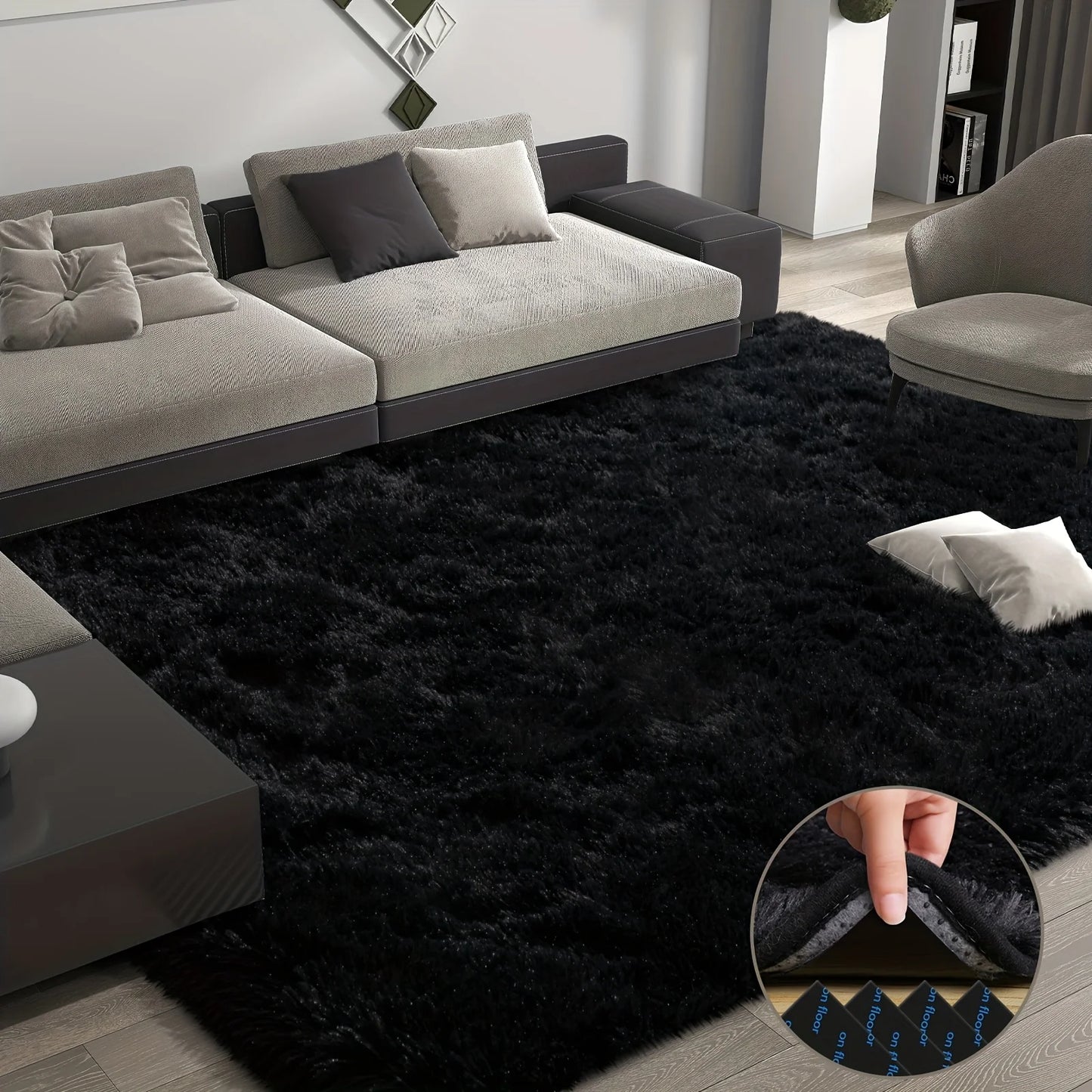 Large Aubusson Plush Area Rug For Living Room And Bedroom