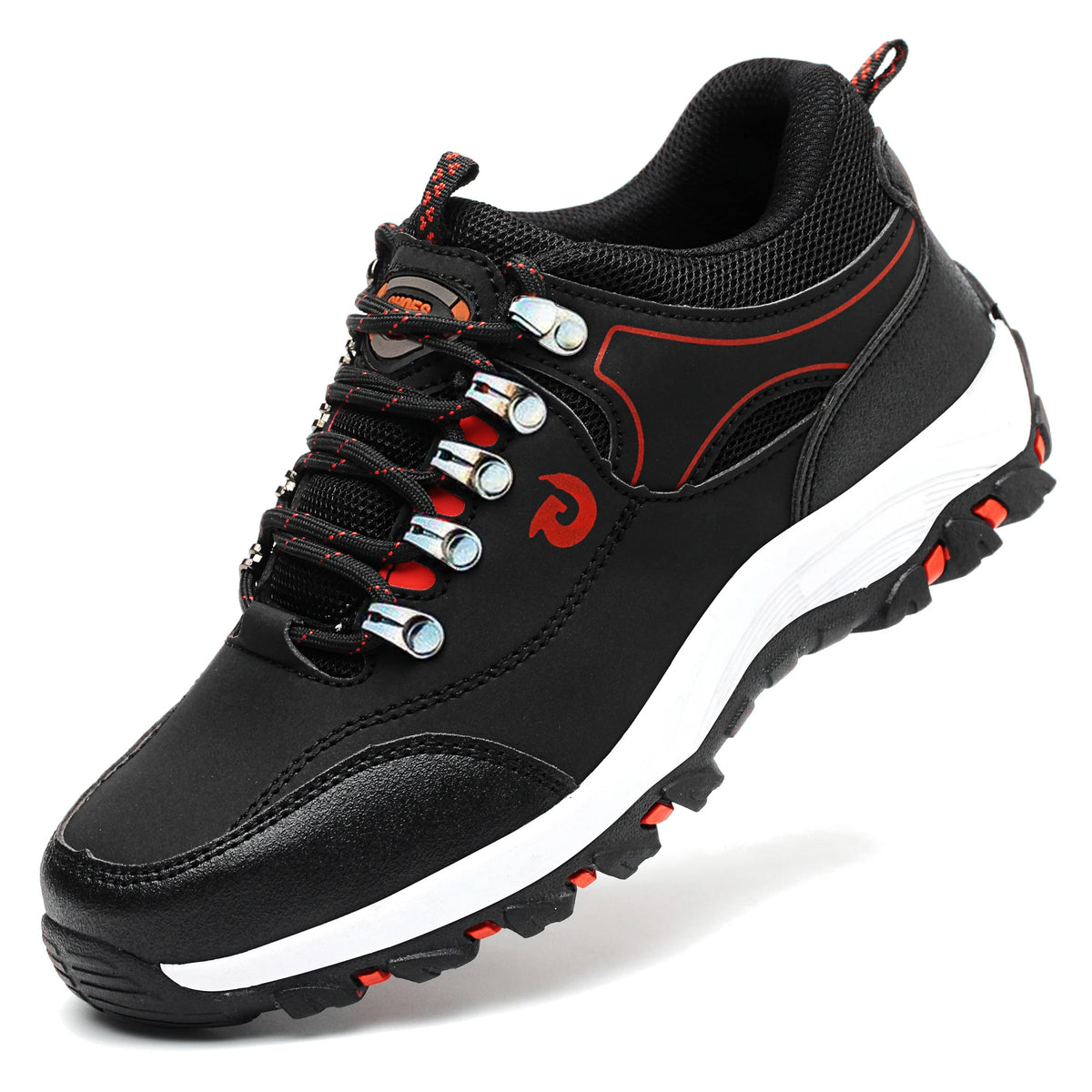 Manlegu Men Steel Toe Safety Work Boots Anti Puncture Breathable Upper
