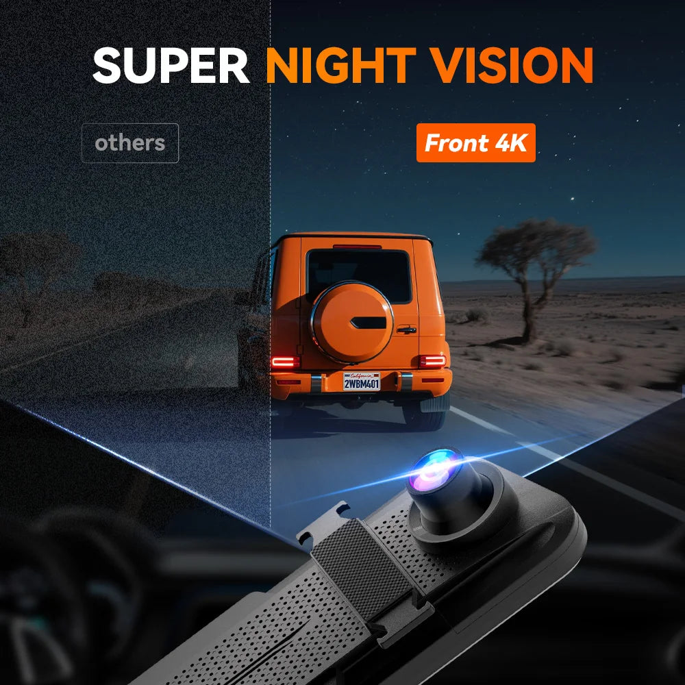 Wolfbox M40 Front Rear Dash Cam With GPS Advanced Safety