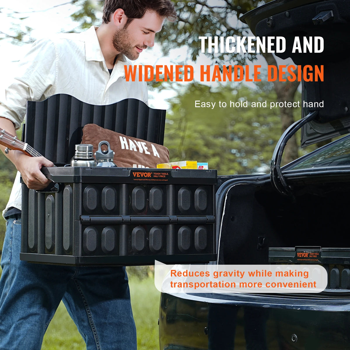 Collapsible Folding Storage Bins With Lids Stackable Utility Crates