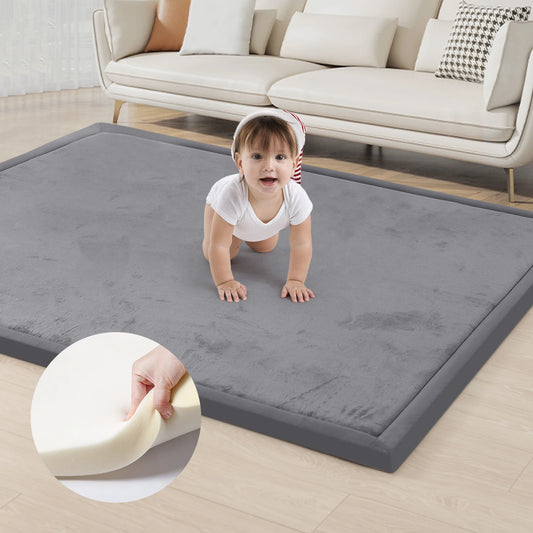 PaPaMat Memory Foam Playpen Mat With Nonslip Suede Backing Floor Rug