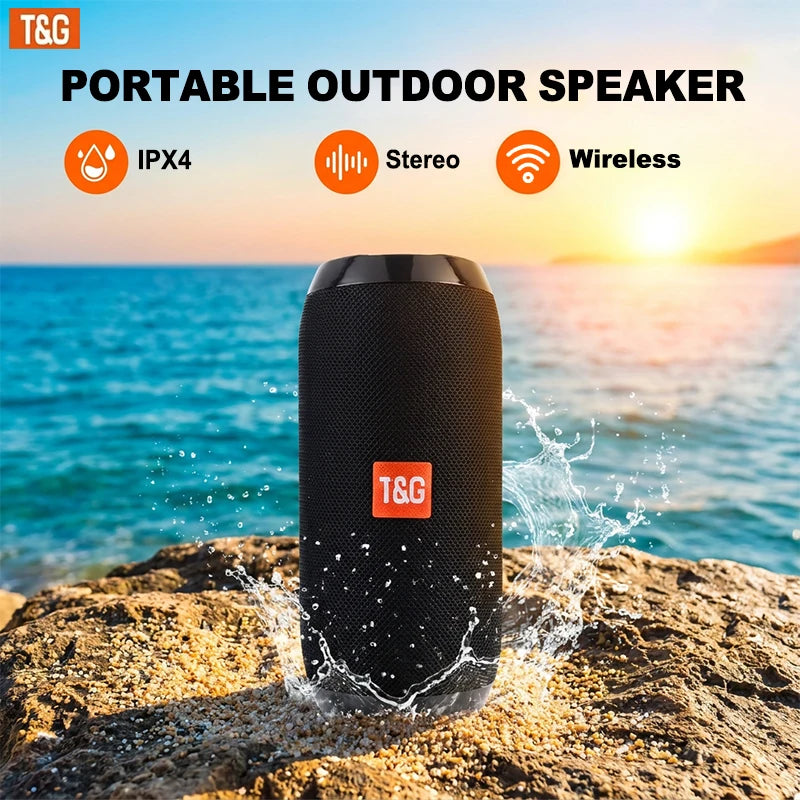 TG Bluetooth Portable Wireless Speaker Featuring Waterproof Stereo Sound