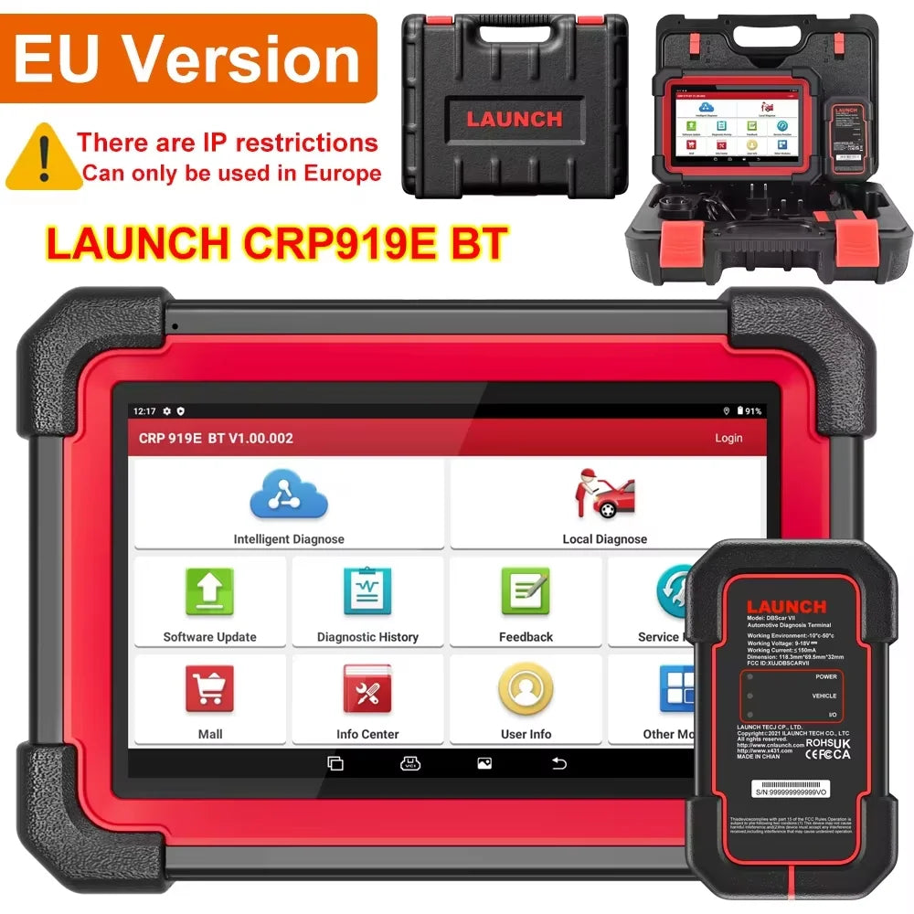 LAUNCH X431 CRP919E Bluetooth Car Diagnostic Scanner For ECU Coding