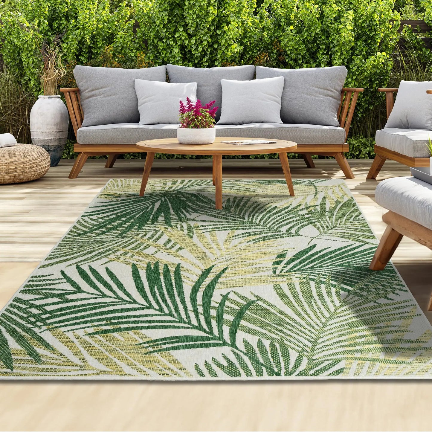 ViKama Modern Non Slip Outdoor Area Rug