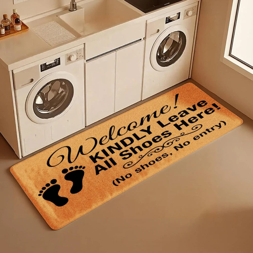 3 Piece Kitchen Floor Mat Decor With Vinyl Backing