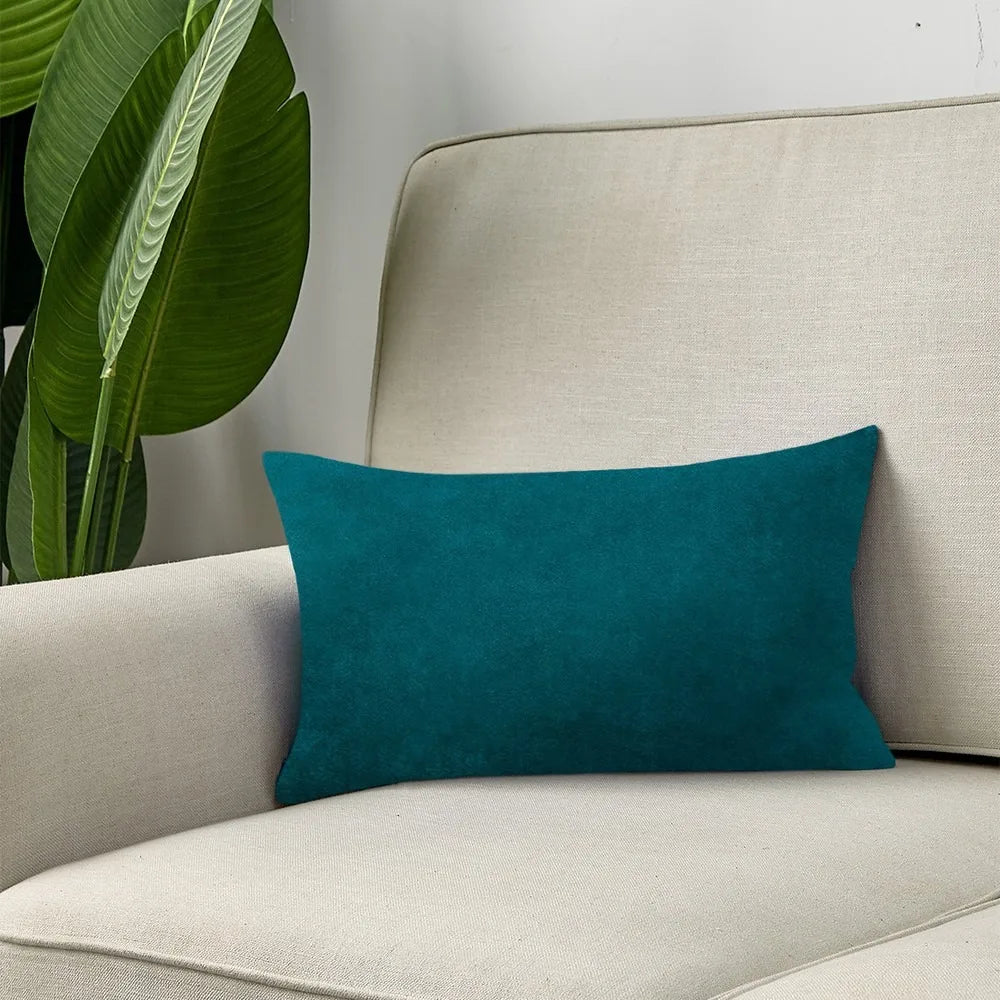 Premium Cotton Throw Pillow Set With Silk Filling Zippered Cover