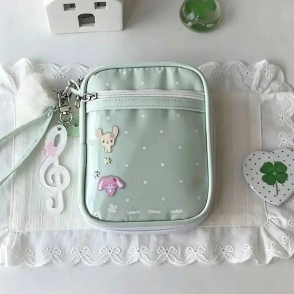 Transparent Ita Bag With Clear Window For Anime Badge Storage