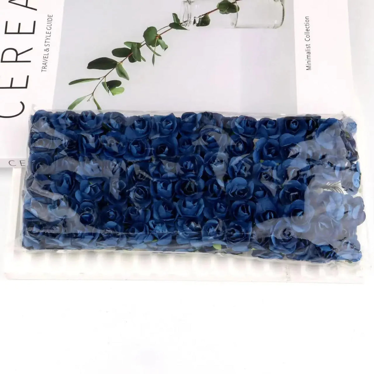 Fujin Artificial Mini Paper Rose Bouquet For Decorations