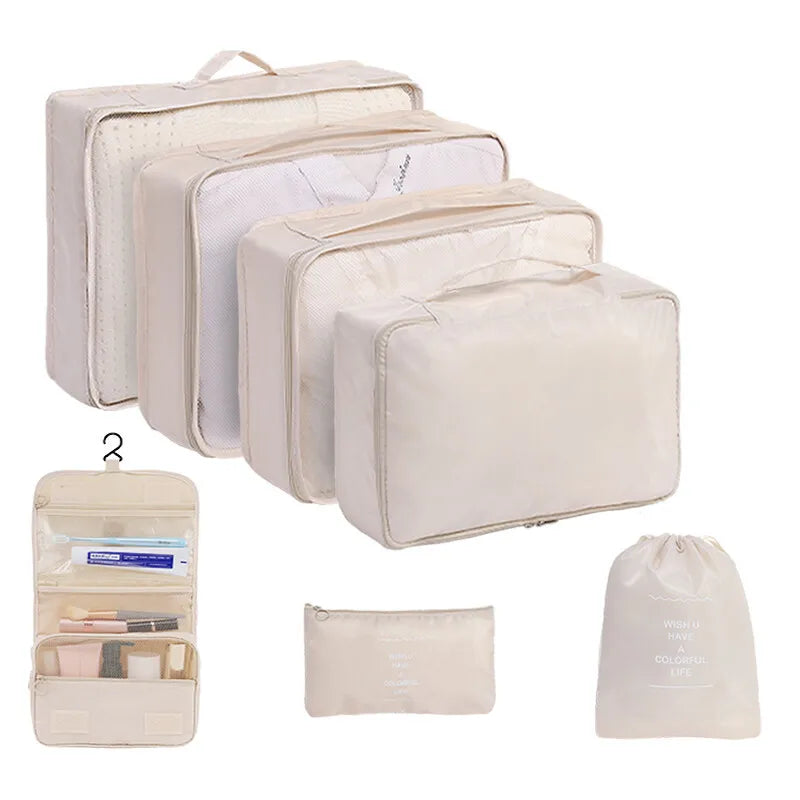Travel Packing Cubes And Storage Bags For Luggage Organizers