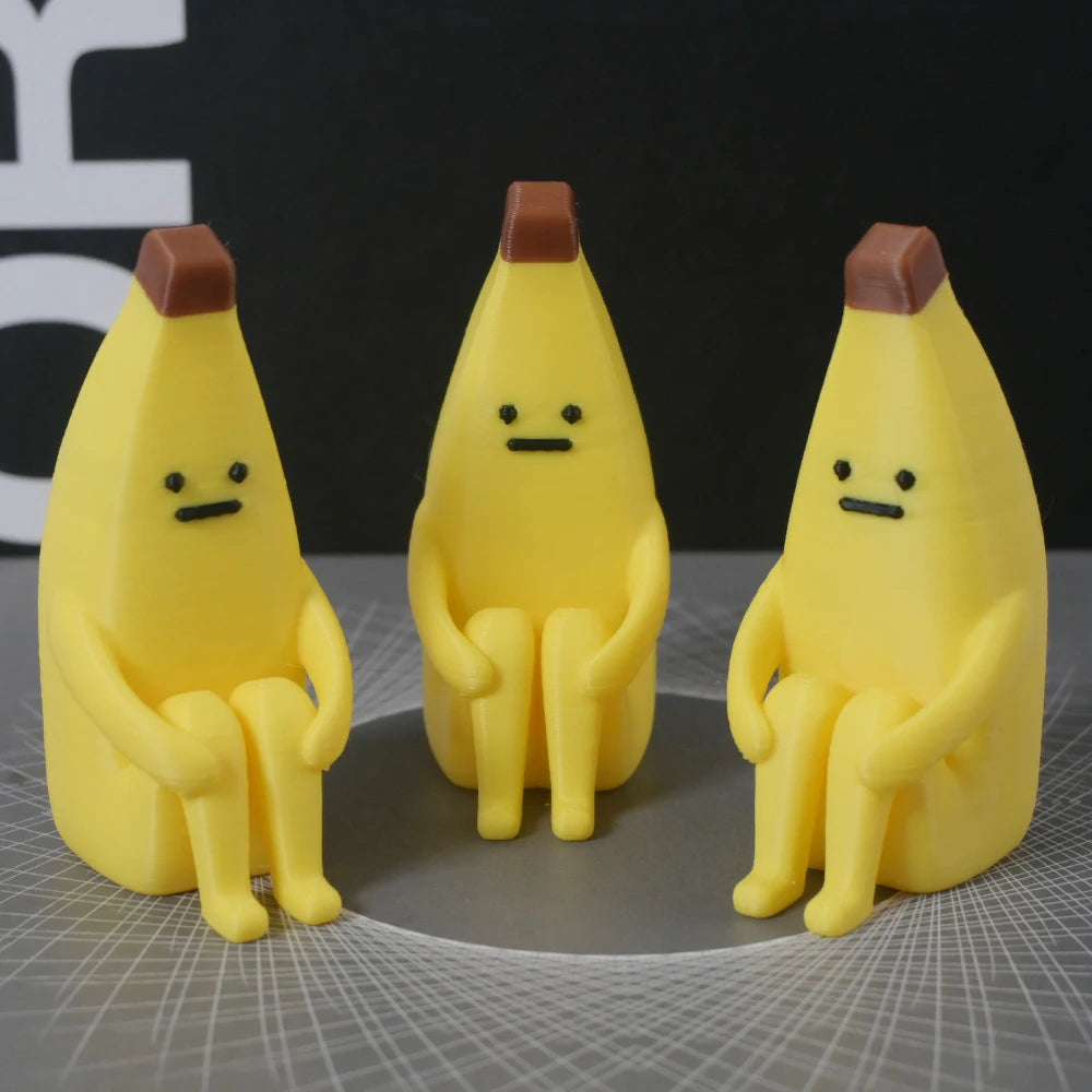 Anxious Banana Printed PLA Figurines Desktop Home Office Decor