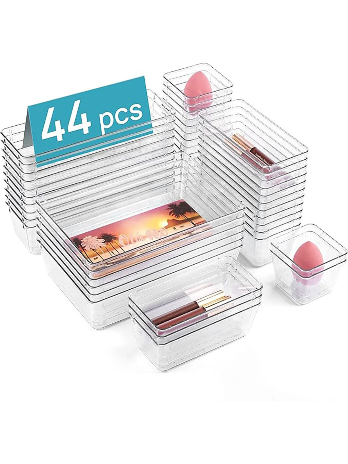 Multi Functional Plastic Drawer Storage Box Organizer Set