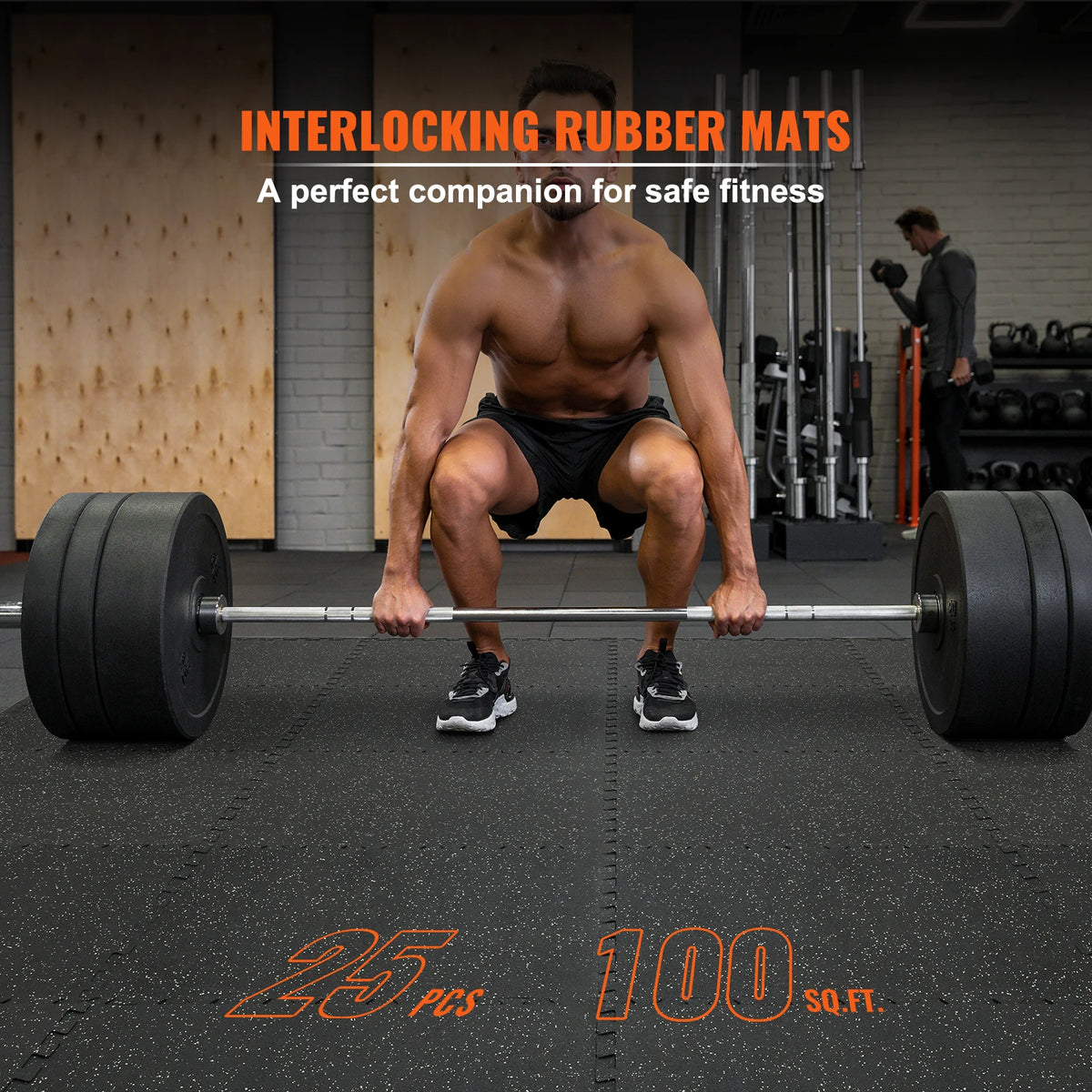 SucceBuy Interlocking Gym Floor Mats Eva Rubber Exercise Tiles