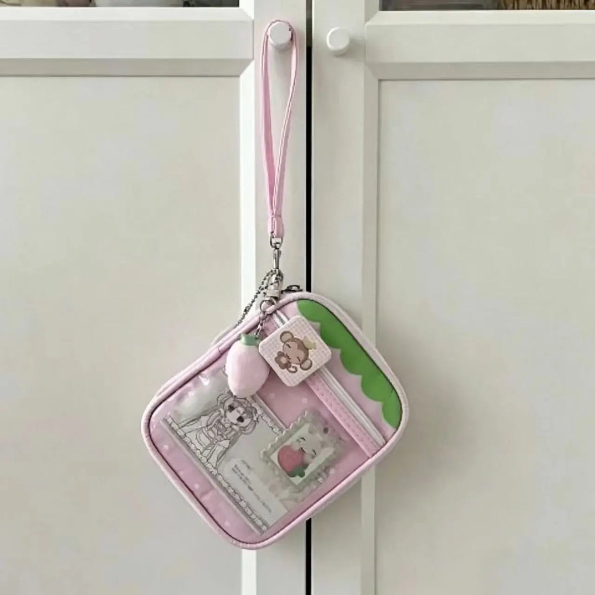 Transparent Ita Bag With Clear Window For Anime Badge Storage