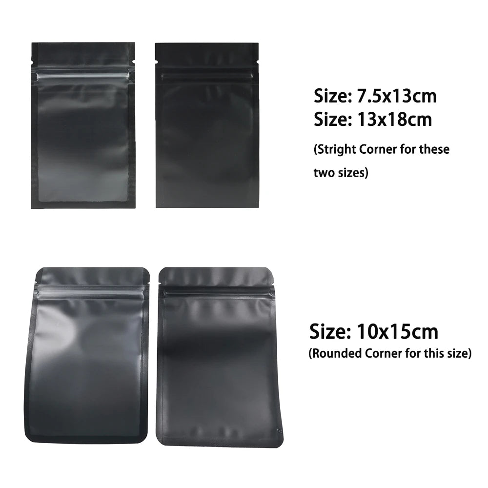 VoluPack Resealable Zip Lock Plastic Pouch With Frosted Window
