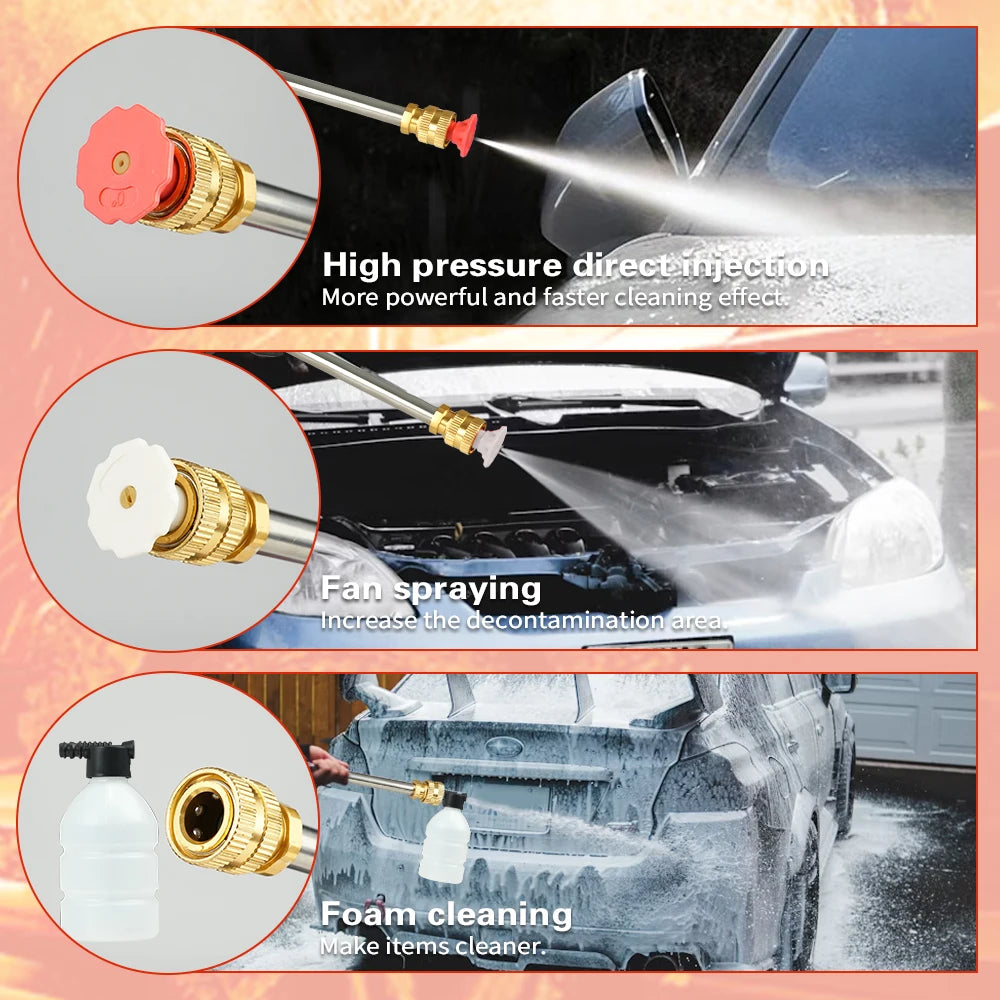 Cordless High Pressure Car Spray Gun With Foam Cannon