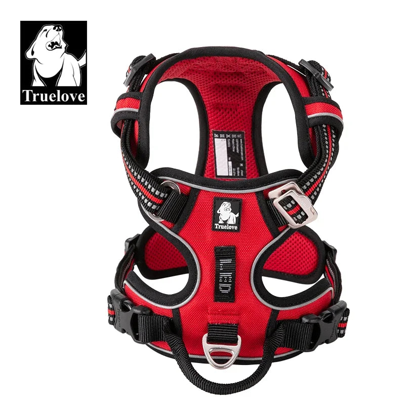 TrueLove Reflective Nylon Adjustable No Pull Dog Harness