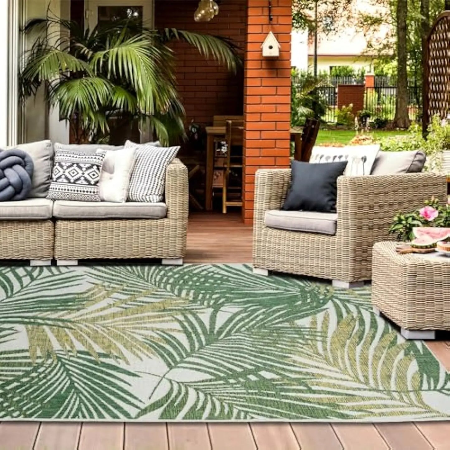 ViKama Modern Non Slip Outdoor Area Rug