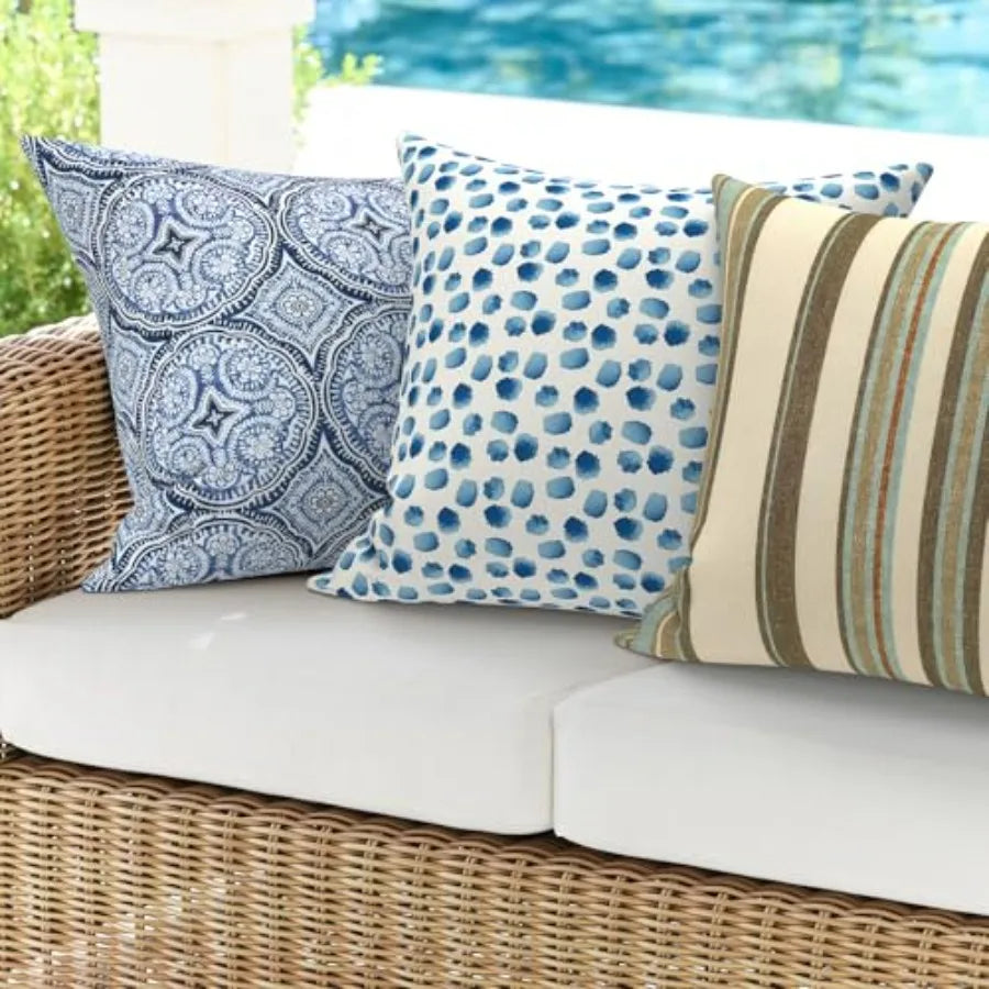 Waterproof Outdoor Leather Decorative Throw Pillow Covers