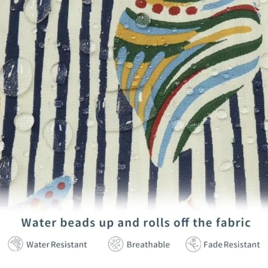 Set Of 2 Waterproof Outdoor Patio Decorative Throw Pillows