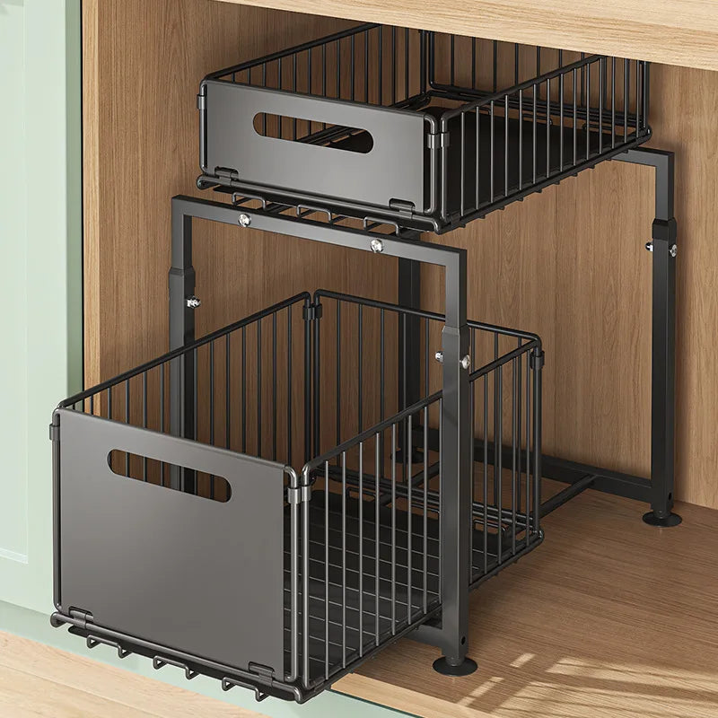Aehome Heavy Duty Under Sink Cabinet Organizer Shelf